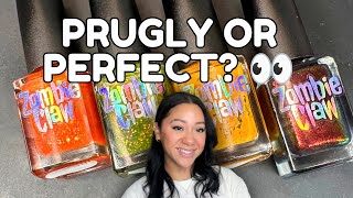 The Prugly Polishes That Are Secretly PERFECT for Halloween Zombie Claw Nail Polish Swatches
