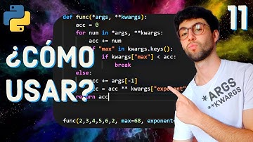 ¿Qué es *ARGS y **KWARGS en Python? Funciones con ARGUMENTOS OPCIONALES |Curso Python desde CERO #11