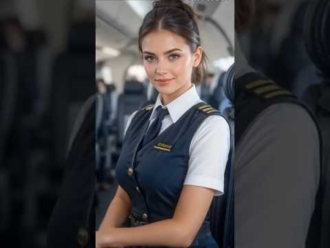 Beautiful Flight attendant as county #Ep4 #ai #aiart #pretty #midjourney #flightattendant #dreamart