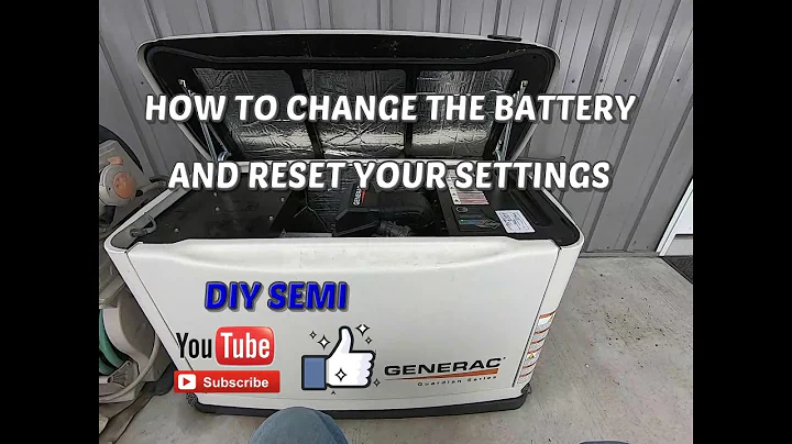 Easy Battery Replacement and Settings Reset for Generac Standby Generators