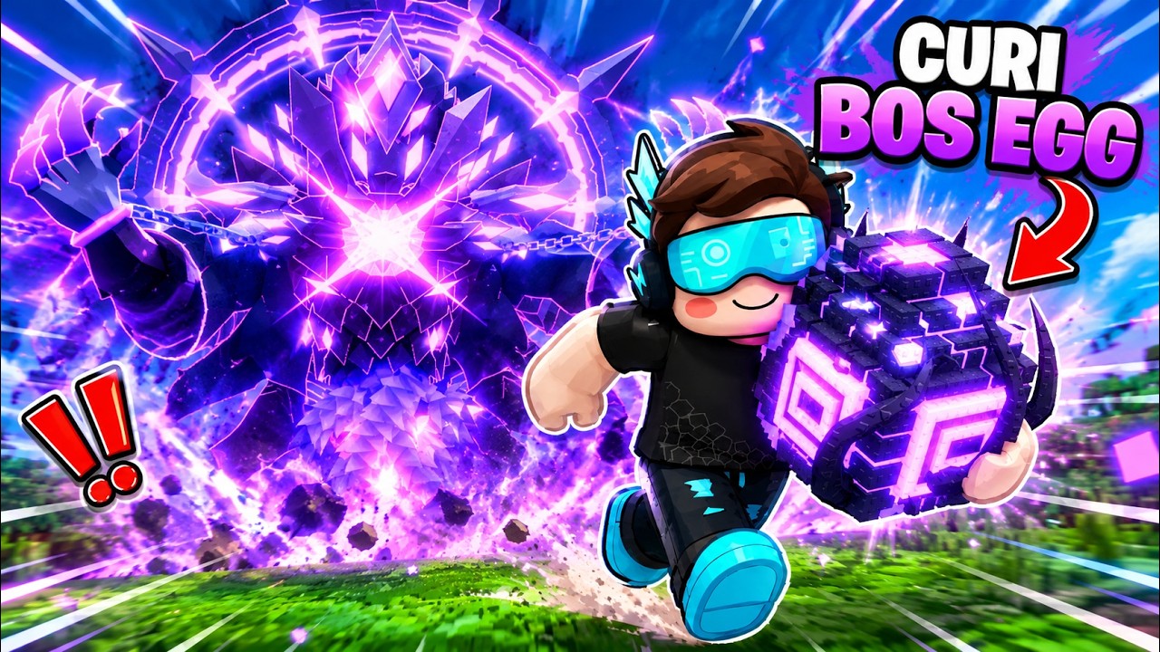 FEROS NEKAT CURI LIMITED BOSS EGG TERBARU PAS ADMIN ABUSE!! - Roblox Steal an Egg