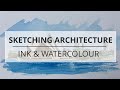 How to Sketch Buildings in Pen & Watercolour - Sketch 2 of 7: Sydney Opera House