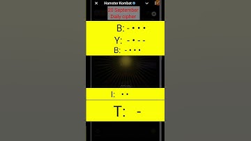 20 september daily Ciphar code | hamster kombat daily cipher code 20 september 2024
