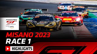 Race Highlights | Misano 2023 | Race 1 | Fanatec GT World Challenge Europe Powered by AWS