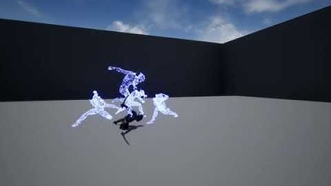 UE4 - Niagara Teleporting Ninja Test