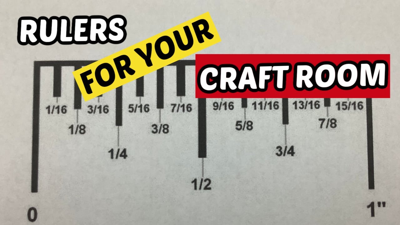 Paper crafting Rulers with Fractional Tick mark Number markings/Great