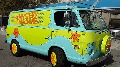 [Mystery Machine SMurda Ride] Scooby Doo Van - Universal Studios Hollywood Park Shuttle Jitney Tour