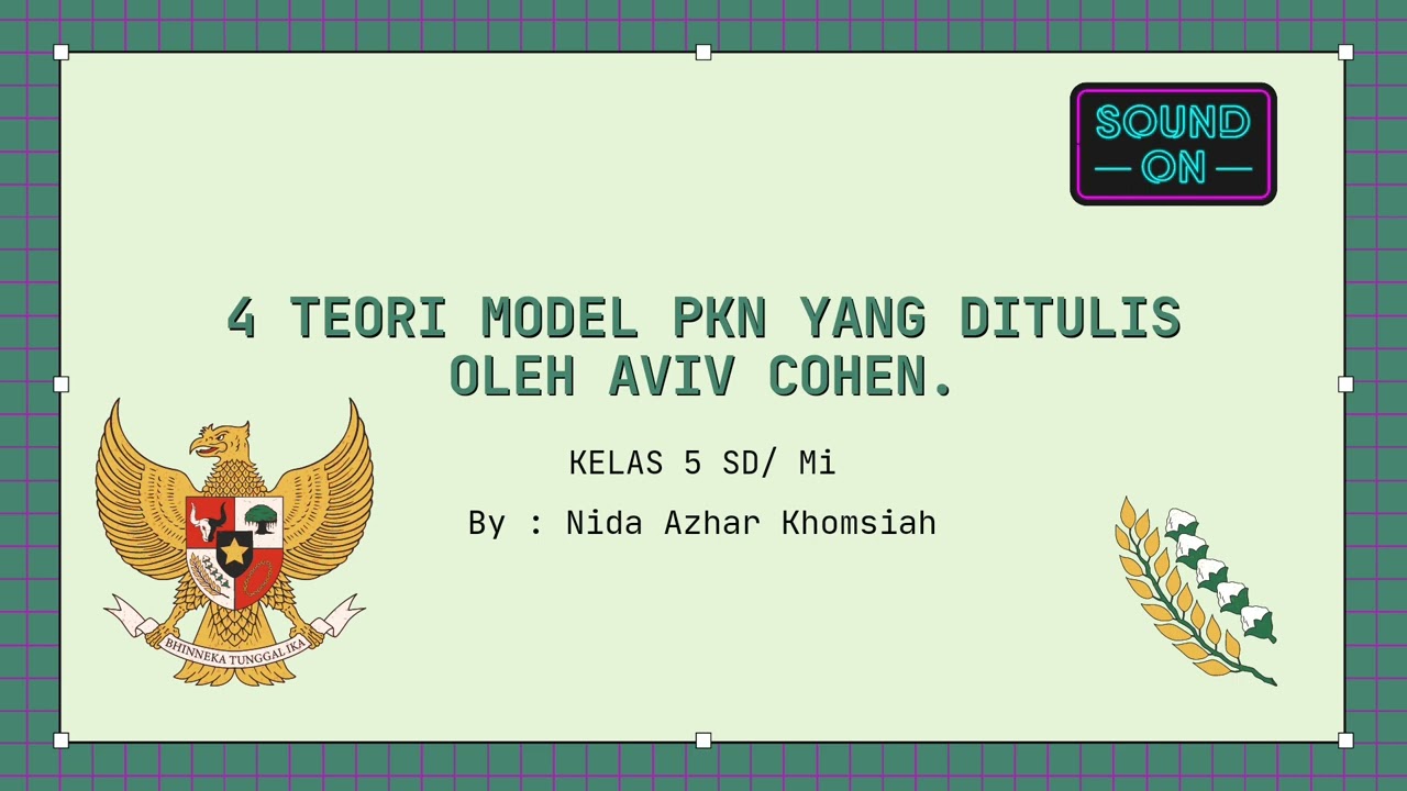 MENGANALISIS TEORITIS EMPAT MODEL TEORI PKN MENURUT AVIV COHEN.
