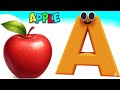 Phonics Song with TWO Words - A For Apple - ABC Alphabet Songs with Sounds for Children