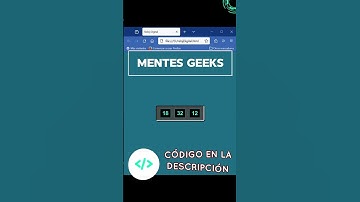 Crea tu propio RELOJ DIGITAL! - #HTML, #CSS y #JavaScript #webdevelopment #informática #matemáticas