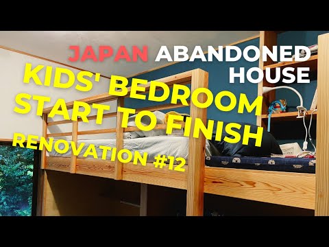 Japanese Abandoned House Renovation #12 | Kids' Bedroom Start to Finish