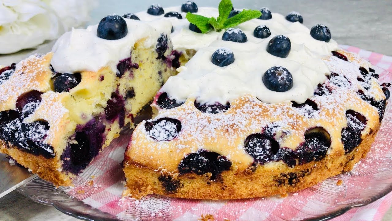 ⚡Blitzschneller Kuchen mit Beeren - 😍da bleibt kein Stück übrig! Blaubeerkuchen # Rezept 65