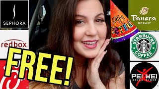 HOW TO GET FREE STUFF FOR YOUR BIRTHDAY 2020 | BIRTHDAY FREEBIES: STARBUCKS, SEPHORA, PANERA BREAD..
Celebrating my 30th Birthday by getting all the Birthday freebies! Including spots like Starbucks, Sephora, Auntie Annes, Chick Fil A, Panera Bread, Pei Wei, Redbox and more!
Make sure to get sign up ahead of time for these Birthday gifts so it’ll be ready on your actual Birthday!
Article mentioned in the video:
79 Places That Will Give You Birthday Freebies to Help You Celebrate
https://www.thepennyhoarder.com/save-money/birthday-freebies/
Music by: The Brockford Files
https://ears2you.bandcamp.com
We are a couple from Miami who decided to start vlogging our adventures living in Florida together. We are lovers of Orlando and Disney/Theme Parks. Join us as we explore local events/festivals, entertainment/attractions, restaurants/bars, and we do Groupon reviews too! We also travel to new destinations on our channel, looking for new theme parks to explore, roller coasters to ride, restaurants to eat at, and whatever thrills we can find next. :)
https://www.patreon.com/THEFLEPT
Instagram: @theFlept
Twitter: https://twitter.com/THEFLEPT
Facebook: https://www.facebook.com/deretuties.flept
Email: D.flept@gmail.com HOW TO GET FREE STUFF FOR YOUR BIRTHDAY 2020 | BIRTHDAY FREEBIES: STARBUCKS, SEPHORA, PANERA BREAD..