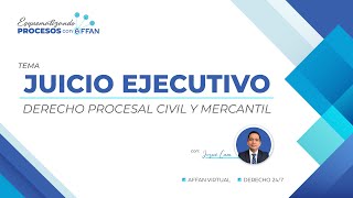 JUICIO EJECUTIVO - Derecho Procesal Civil y Mercantil