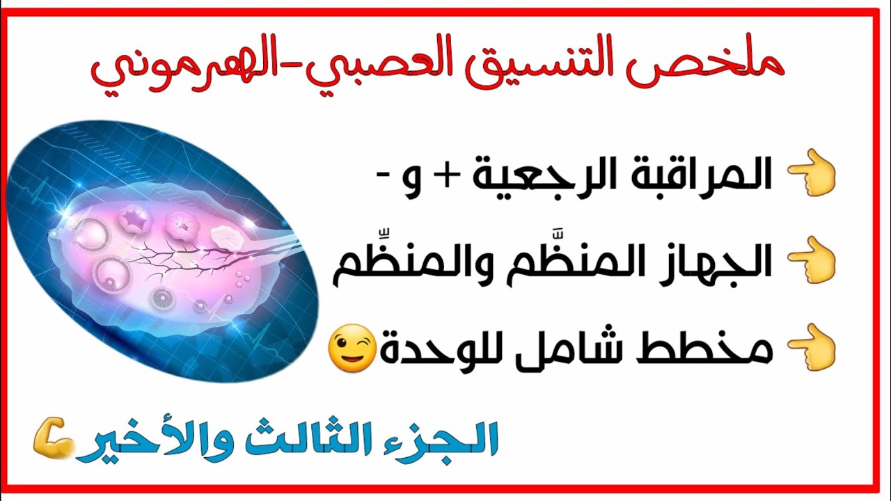 ملخص حول المراقبة الرجعية للمعقد تحت السريري النخامي| وحدة التنسيق العصبي الهرموني /سنة 2 ثانوي