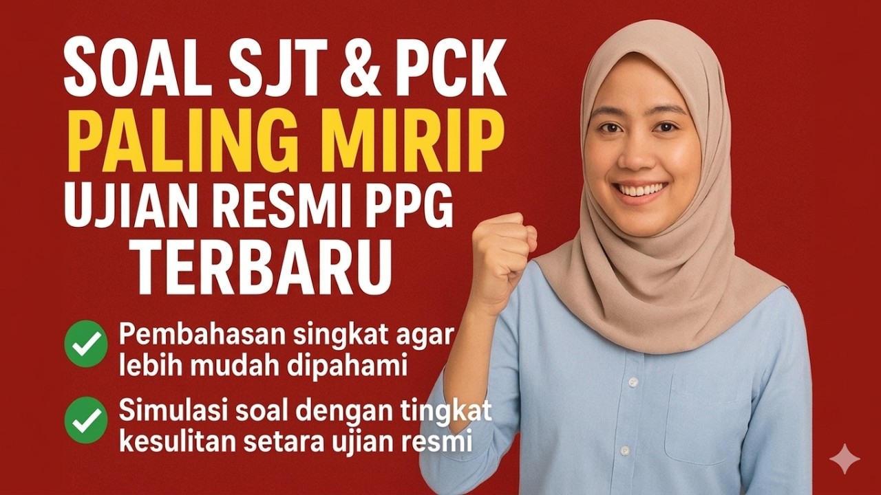 Soal SJT & PCK Paling Mirip Ujian Resmi PPG 2025