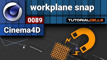 0089. workplane snap  ( grid point and line ) in cinema 4d