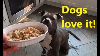 Instant Pot dog food | chicken & brown rice delight