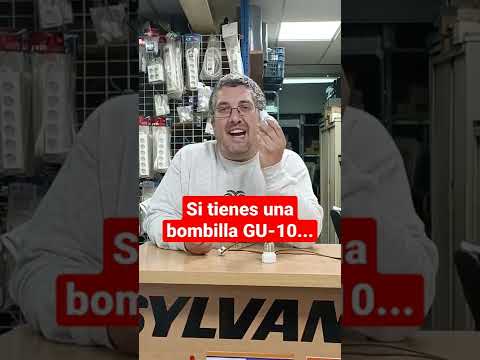 Solución para poner una bombilla GU-10 en un portalámparas E-27