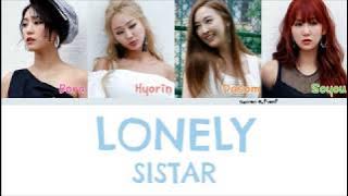 SISTAR - LONELY Color Coded Lyrics [Han|Rom|Eng]