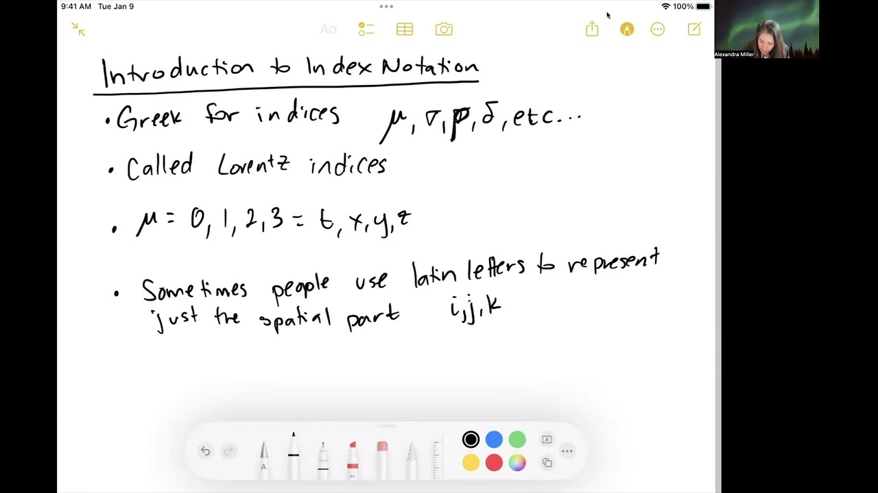 3.1 Intro to Index Notation