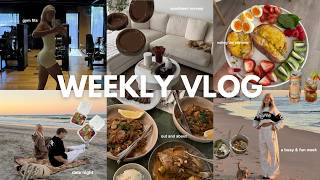 WEEKLY VLOG | apartment revamp, sunset dates, plastic free kitchen, gym, outfits, a busy & fun week