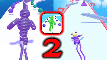 🔪Rope Man Run🔪 - Gameplay Level 2 (Android, iOS) #shorts