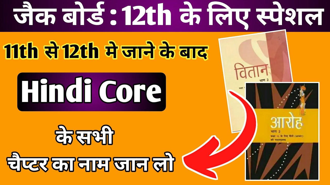 Hindi Core Class 12th All Chapter Name Jac Board 2023 24 Hindi Core Hindi Core Class 12th All Chapter Name Jac Board 2023 24 Hindi Core