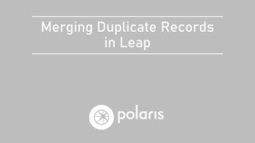 Merging Duplicate Records in Leap