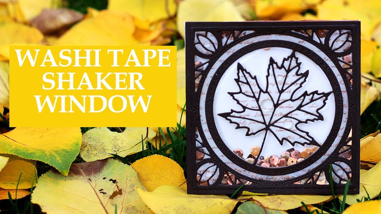 Washi Tape Shaker Window YouTube