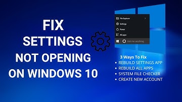 Instellingen herstellen die niet openen in Windows 10 - 3 eenvoudige manieren