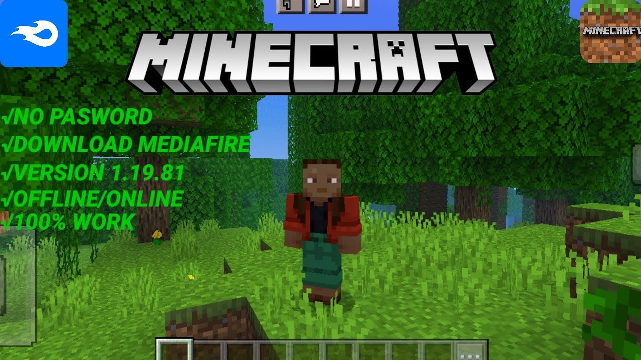 DOWNLOAD GAME MINECRAFT VERSI 1.19.81 NO PASWORD YouTube