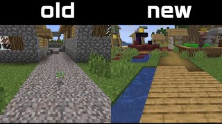 minecraft the village then and now