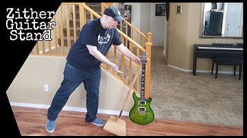 The Zither Guitar Stand Keeps Guitars Safe