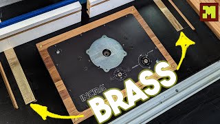 I fixed my ugly router extension table by engraving brass with my Shaper Origin