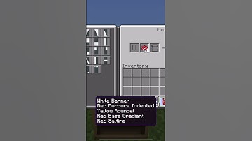 Minecraft Flag Banner Tutorial: Kingdom of Poland #minecraft #shorts