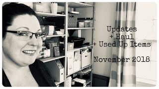 Update + Haul + Used Up Items | November 2018