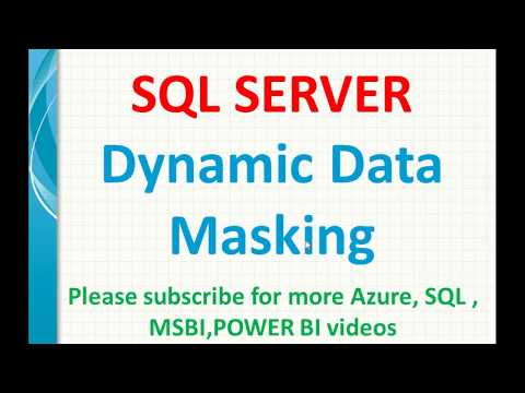 Dynamic Data Masking