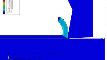 Abaqus explicit orthogonal cutting of AISI1045 with sacrifice layer LE 2 example 2