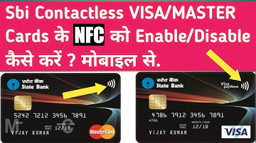 How to Enable/Disable NFC in Sbi Contactless VISA/MASTER Cards | VISA/MASTER NFC enable/Disable