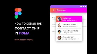 How to Design the Contact Chip in Figma #MaterialDesign