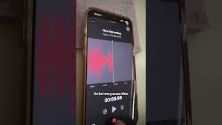 fastest way to take audio notes on iphone.