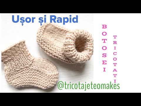 Video: Cum Se Tricotează Papuci Pentru Bebeluși