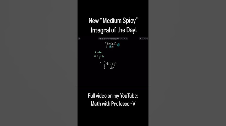 New Integral of the Day! #mathwithprofessorv #calculusvideos #integralcalculas