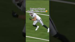 Destroyed Hunter Renfrow China Route 🤯 #fyp #viral #shorts #football screenshot 2