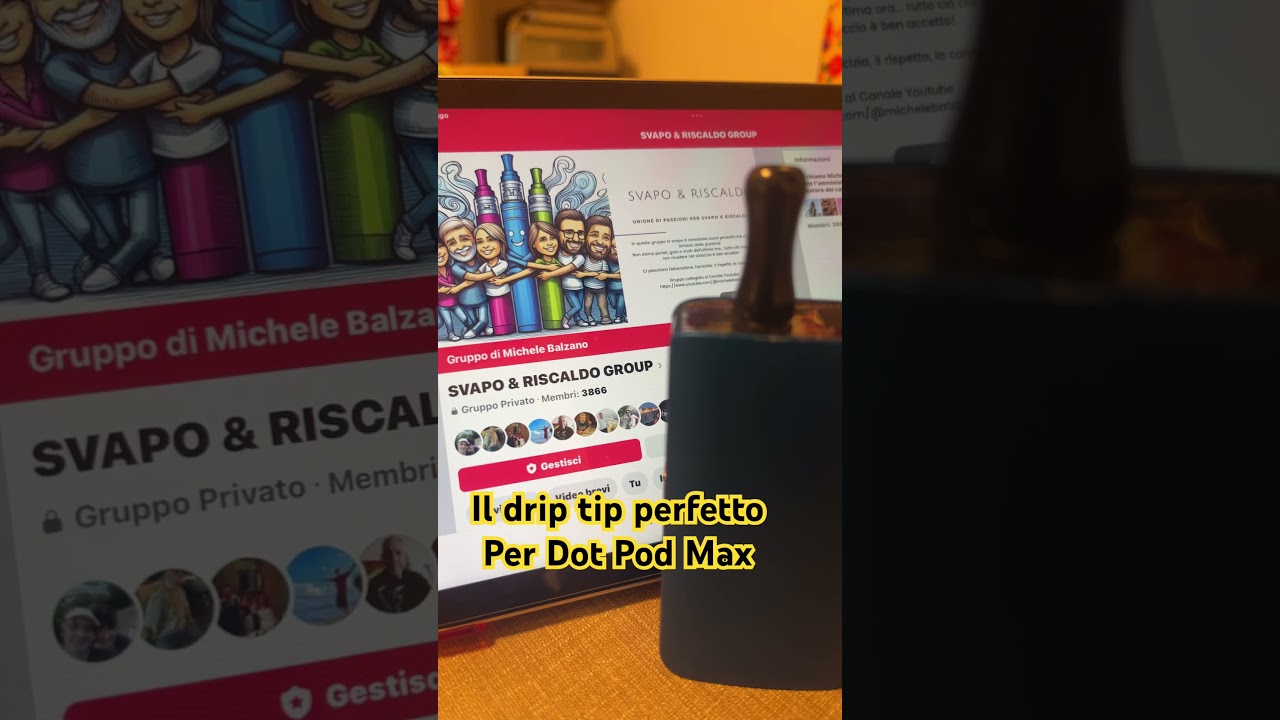 Questo è il drip tip che secondo me si addice alla dot pod max.Vieni nel gruppo per parlarne 