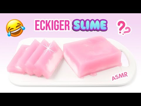 ECKIGER SLIME!!! Neues Rezept für Wolkenschleim! Schleim selber machen ohne Kleber + Schnee! Deutsch