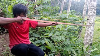 long slingshot | very good accuracy | diy slingshot.