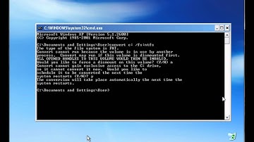 Converting a FAT partition to NTFS