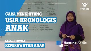 Pada video pembelajaran kali ini., akan dibahas subtopik keperawatan
anak yang sering keluar saat ujian kompetensi, yaitu : cara menghitung
usia kronologis a...
